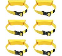 Propane Bottle Holders/Oxygen Tank Holder Rack with Securing Strap, Medical Cylinder Carrier for Lab(Yellow,6 Pack)