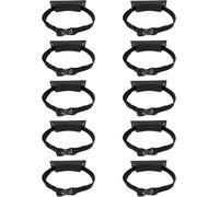 Propane Bottle Holders/Oxygen Tank Holder Rack with Securing Strap, Medical Cylinder Carrier for Lab(Schwarz,10 Pack)