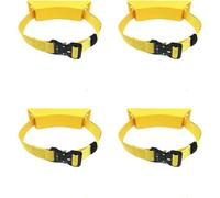 Propane Bottle Holders/Oxygen Tank Holder Rack with Securing Strap, Medical Cylinder Carrier for Lab(Yellow,4 Pack)