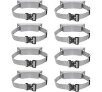 Propane Bottle Holders/Oxygen Tank Holder Rack with Securing Strap, Medical Cylinder Carrier for Lab(Grey,8 Pack)