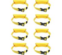 Propane Bottle Holders/Oxygen Tank Holder Rack with Securing Strap, Medical Cylinder Carrier for Lab(Yellow,8 Pack)