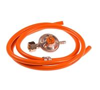 Propane Butane Gas Kit/Hose Regulator 37m bar and Clips/BBQ Cooker Set. (Standard (2m))