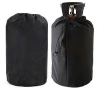 Propane cylinder cover, full cover with drawstrings, heavy-duty protective cover, waterproof, windproof, UV-resistant, 210D Oxford fabric, gas