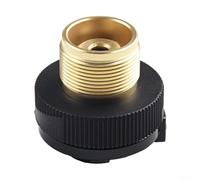 Propane Gas Bottle Cartridge Converter Adapter for Camping Stoves - Refillable Butane Filling Adaptor with Auto-Shutoff & Leak-Resistant Copper-Plastic Design