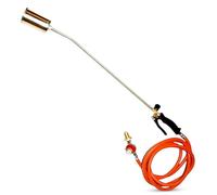 Propane Gas Burner Torch Kit - Heavy Duty Weed Burner Blow Torch with Burner Head, LPG Hose & 4BAR Adjustable Regulator - Ideal for Roofing, Weed Removal & Outdoor Heating (Single Head (10m Hose))