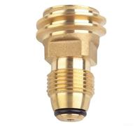 Propane Tank Adapter Converts POL LP Valve to Type 1 Regulator - Brass Fitting