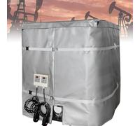 Propane Tank Blanket Heater With Digital Thermostat (0-120°C) & Timer - Energy Efficient, Waterproof Heating Jacket, Also As IBC Tote Warmer For Industrial Use(Gray)