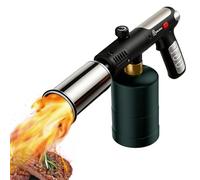 Propane Torch Gun with One-Touch Max Fire, Flame Thrower with Safety Lock, Searing Torch for Sous Vide, Cooking Torch for BBQ, Campfire Charcoal Soldering Dark (Propane Tank Not Included)