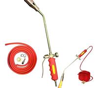 Propane Torch Weed Burner Kit, Upgraded Weed Torches for Outsideweed Torch with Hose and Push Button Igniter, for Weeding, Roofing, Melting Snow, Road Paint Removing (16.4Ft Tude)
