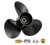 Propeller 12 3/4X21P for Mercury Black Max Outboard 40 50 60 70 75 80 90 100 115 125 140 HP Boat Motor Engine Parts Aluminum Prop 12.75X21 Pitch RH 15 Spline Tooth with Flo-Torq II Hub Kit 77348A45