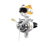 Propeller Car Air Freshener - General Black ABS Closure, Cute Cat Driver Car Diffuser, Creative Aromatherapy Fragrance | Fresh Scent For Various Models
