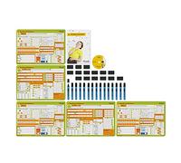 Propeller Education C004P30 Whiteboards Year 4 Kit - A3 Size, Double-Sided Boards for Drywipe and Whiteboard Pens (Pack of 15)
