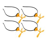 Propeller Headband Novelty Hair Accessory Yellow 4pcs Plastic