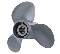 Propeller, Propeller, Qiilu Outboard Propeller, Outboard Propeller 13 Spline Tooth 3 Blades 58130-ZV5-000ZA 11 1/4 x 13 Fit for Honda 35-60HP