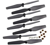 Propeller Protection Frame Arms Motor Gear Shaft Screws Spare Parts Kit Compatible With S167 S166 RC Drone SP500 CSJ S167 GPS Quadcopter(8PROPELLERS)