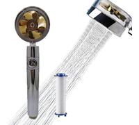 Propeller Shower Head, 360 Degree High-Pressure Shower Filter, Water-Saving Rotating Shower Head, Turbocharged Kit