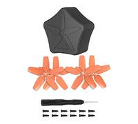 Propeller Storage Box + Drone Propellers Spare Parts Kits for DJI Avata (2 pairs of orange paddles + storage box)