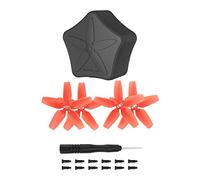 Propeller Storage Box + Drone Propellers Spare Parts Kits for DJI Avata (2 pairs of red paddles + storage box)