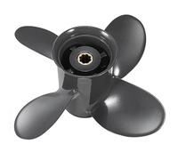 PropelTech 9 1/4x10 Aluminum Outboard Boat Propeller for Honda Engines 8-20 HP 8 Spline Tooth,OEM Parts No.58134-ZV4-010AH,RH,9.25x10,Prop,4 Blades