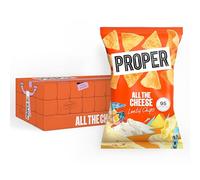 PROPER All the Cheese Lentil Chips, 24 X 20g, Crisps Snacks
