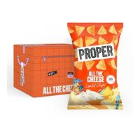 PROPER All the Cheese Lentil Chips, 8 X 85g, Crisps Snacks