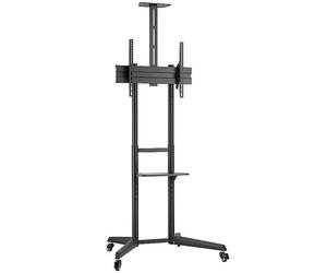 Proper AV Portable TV Trolley Stand for 37 - 70in Screens - Black Black