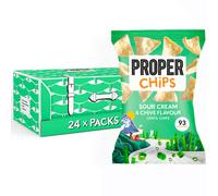 Proper Chips Sour Cream & Chive Lentil Chips - 24x20g
