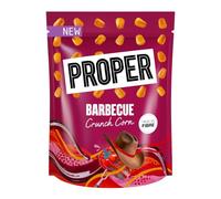Proper Crunch Corn - High in Fibre Savoury Snack - 4 x 150g Bags (Barbeque)