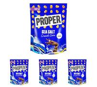 PROPER Crunch Corn Sea Salt, Sharing Snack Bag 125g (Pack of 4)