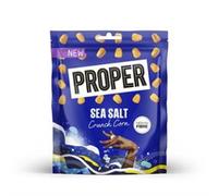Proper Crunch Corn - High in Fibre Savoury Snack - 4 x 150g Bags (Sea Salt)
