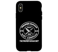 Proper Human Diet Compass- Carnivore Case for iPhone X/XS