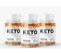 Proper Keto - 180 Capsules - Vegan,Support for Men & Women - 3 Monthy Supply
