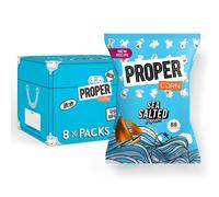 PROPER Lightly Sea Salted Popcorn Natural Sea Salt Seasoning Vegetarian Glu