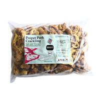 Proper Pork Crackling - 1.5L Refill Bag - Available in Multiple Flavours - Keto-friendly, Allergen-Free, Low Carb & High Protein, Handmade in Britain (Sea Salt & Vinegar)