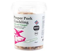 Proper Pork Crackling - 100g Pot - Available in Multiple Flavours - Keto-friendly, Allergen-Free, Low Carb & High Protein, Handmade in Britain (Sea Salt & Vinegar)