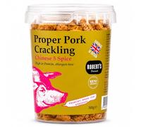 Proper Pork Crackling 100g Pot - Keto, Low Carb, Gluten Free, High Protein Snack - Pork Rind - Pork Scratchings - Multi-Flavour & Multipack (Single Pot (1 x 100g Pot), Chinese 5 Spice)