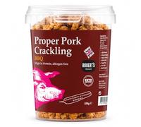 Proper Pork Crackling 100g Pot - Keto, Low Carb, Gluten Free, High Protein Snack - Pork Rind - Pork Scratchings - Multi-Flavour & Multipack (Triple Pots (3 x 100g Pots), BBQ)