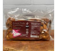Proper Pork Crackling - 2 X 250g Bags - Available in Multiple Flavours - Keto-friendly, Allergen-Free, Low Carb & High Protein, Handmade in Britain (BBQ)