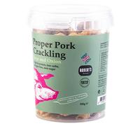 Proper Pork Crackling - 6 X 100g Pots - Available in Multiple Flavours - Keto-friendly, Allergen-Free, Low Carb & High Protein, Handmade in Britain (Sage & Onion)
