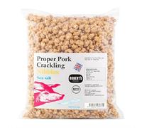 Proper Pork Crackling Nibbles 1.2kg Extra Large Bulk Bag - Triple Cooked Pork Scratchings, 100% British Pork, Keto Friendly, High Protein, Gluten Free Snack (Sea Salt)