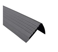 Proper Tools Anti Non Slip Stair Nosing Rubber Angle Step Edge Trim PMW - 900mm - Dark Gray