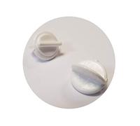 Proper Tools PVC Curtain Pole Rail Track Blockade - 4 PCS White - Accessories for Curtain Rail Track