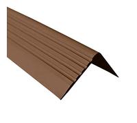 Proper Tools SELF-Adhesive Stair Anti Slip Nosing Rubber Angle Step Edge RGP - 1500mm - Brown