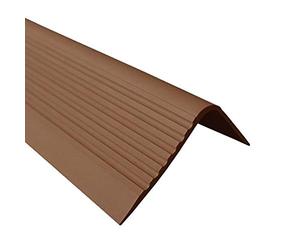 Proper Tools Stair Anti Slip Nosing Rubber Angle Step Edge RGPD - 1500mm - Brown