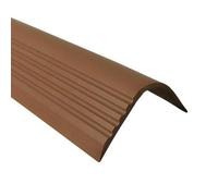Proper Tools Stair Nosing Non Slip Rubber Angle Step Edge SELF-Adhesive RGPT - 1500mm - Brown