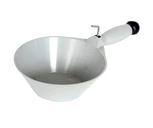 Proper Tools Toolty Plastic Scoop - 165mm Gray - Masonry Pan, PVC Scoops - Grain, Powder, Plaster, Water, DIY - TLTY-0412S