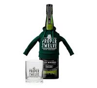 Proper Twelve Irish Whiskey Gift Set | 1x Proper Twelve 70cl | 1x Proper Twelve Branded Glass | 1x Proper Twelve Mini Hoodie | Conor McGregor | Dublin | Limited Edition | Tumbler | Ireland