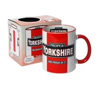 Proper Yorkshire Mug Mug - Gift Boxed Football Cup - Present Idea for Fan Supporter Christmas for him
