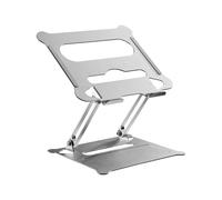 ProperAV Aluminium Construction Fully Adjustable Laptop or Tablet Stand - Silver