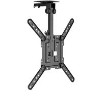 Properav Ceiling Fold Up 23-55" TV Bracket, Black